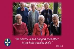 CMJ 65.1 Estar todos muy unidos. Apoyarse mutuamente en los pequeños problemas de la vida.